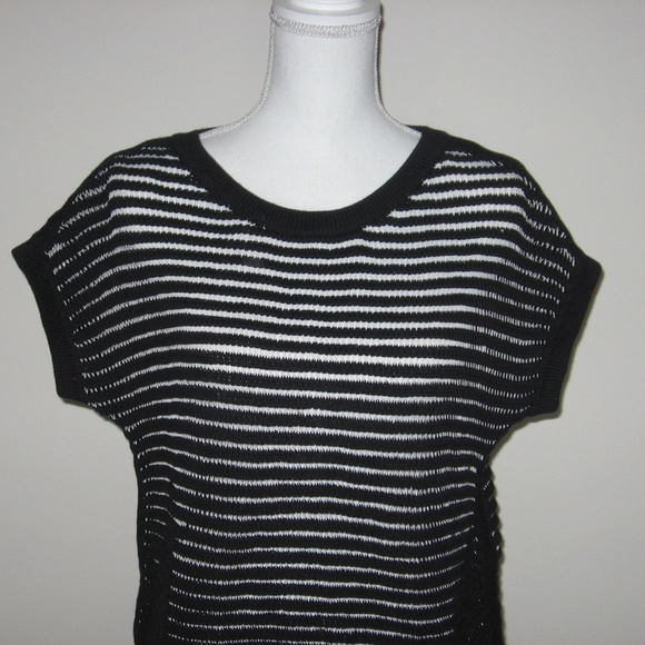 KATE SPADE Saturday Black/White Cotton Sweater - Picture 2 of 5